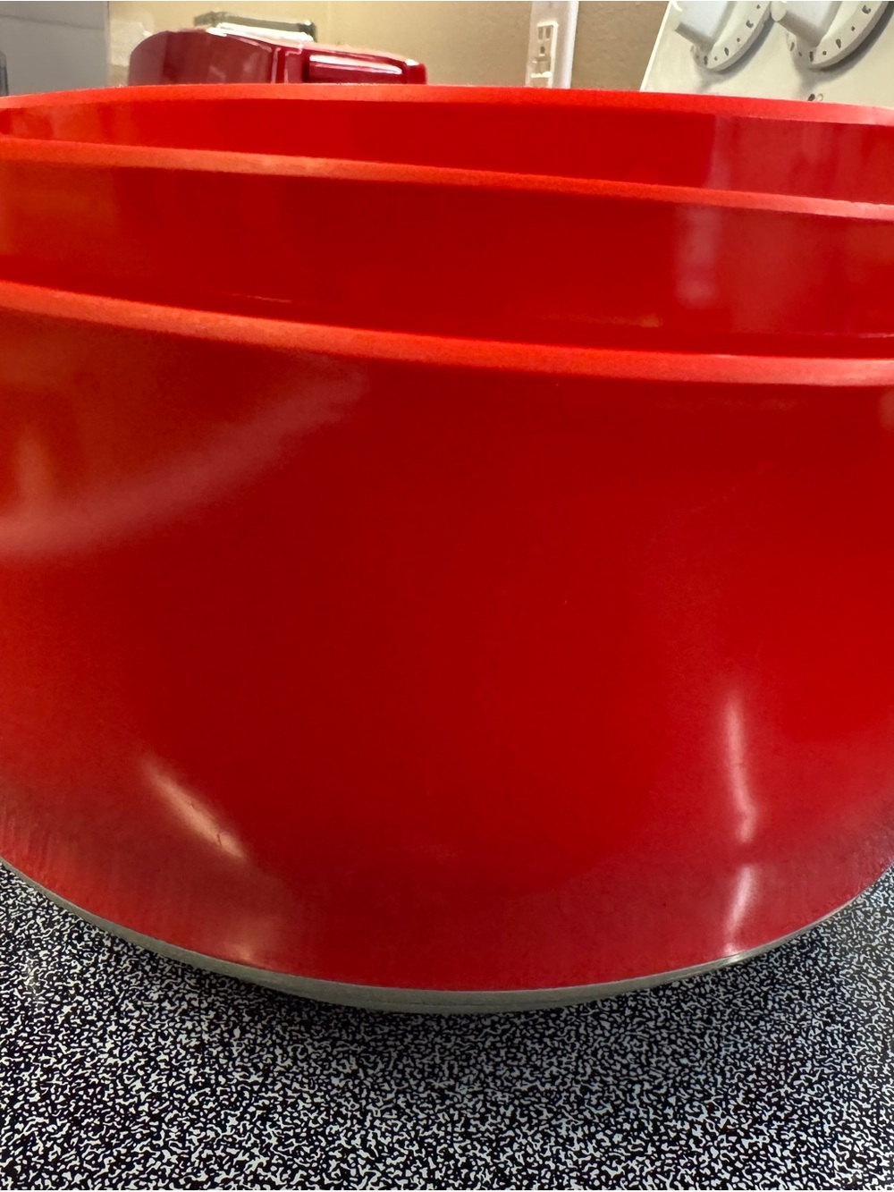 Red Nonstick Mixing Bowl - Versatile Kitchen Cookware